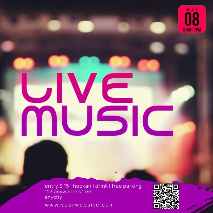 Live Music Posts Live Music Template | PosterMyWall