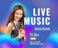 Live Music สามเหลี่ยมขนาดกลาง template