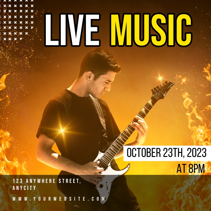 Live Music Posts Live Music Template | PosterMyWall