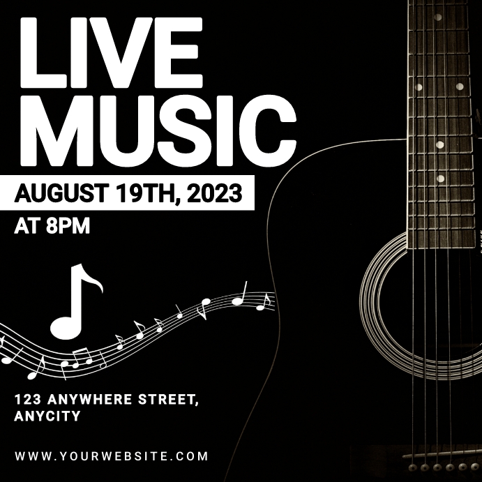 Live Music Posts Live Music Template | PosterMyWall