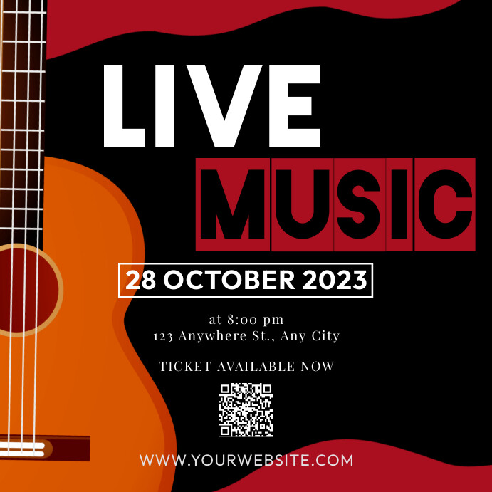 Live Music Instagram Post template