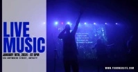 Live Music Facebook Shared Image template