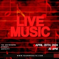 Live Music Instagram-Beitrag template