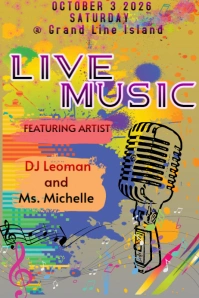 Live music Poster template