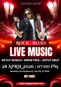 Nero Live Music Event A3 Template