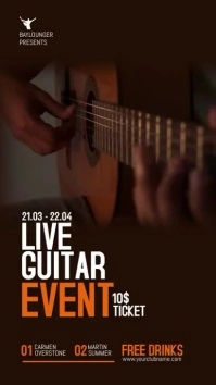 Live Music Flyer Instagram Story template