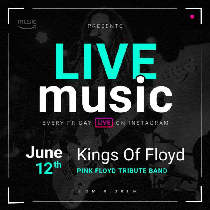 Live Music Instagram Image Template PosterMyWall