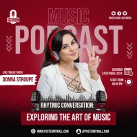 live music podcast template Pos Instagram
