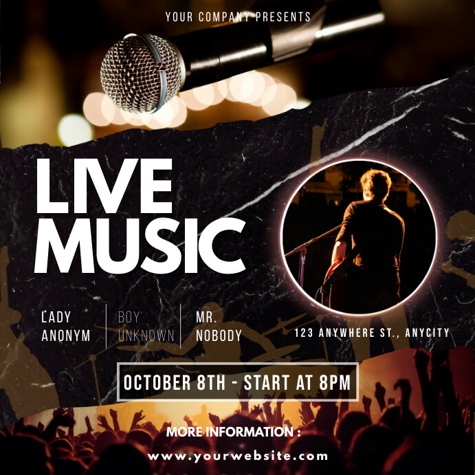 Live Music Poster Template PosterMyWall