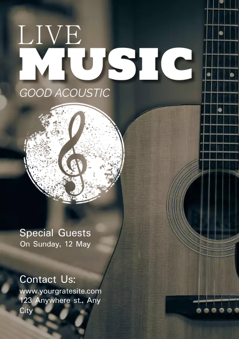 Live Music Poster Template | PosterMyWall