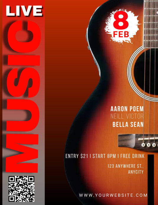 Live Music Poster Template PosterMyWall
