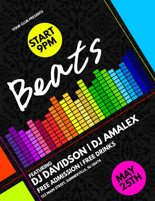 Beats Flyer Template | PosterMyWall