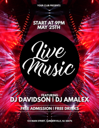 customizable design templates for music artist postermywall music artist flyer