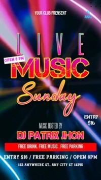 Live music sunday video template