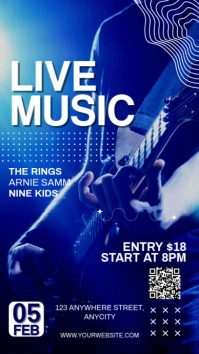 Live Music  Tampilan Digital (9:16) template