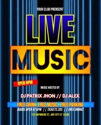 Live music video Instagram Portrait template