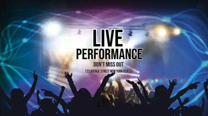 Live performance Template | PosterMyWall