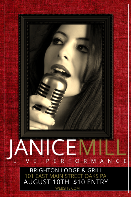 Live Performance Template | PosterMyWall