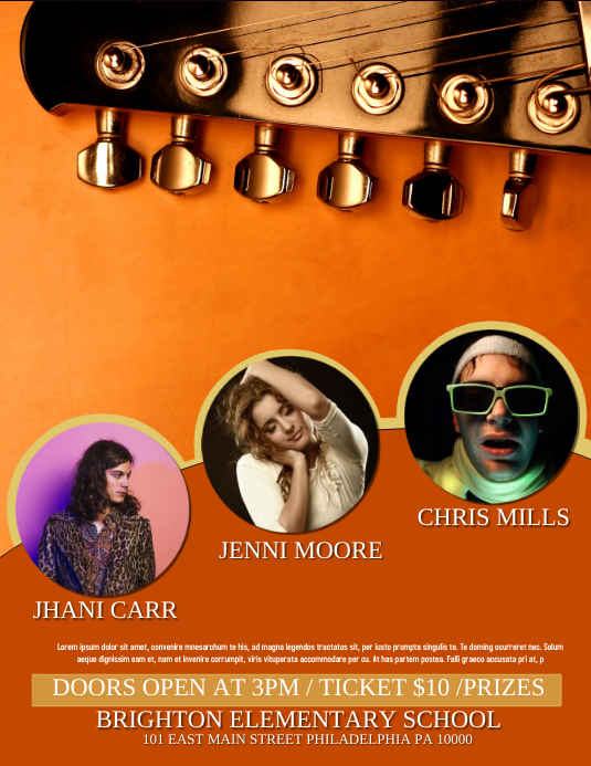 Live performance Template | PosterMyWall
