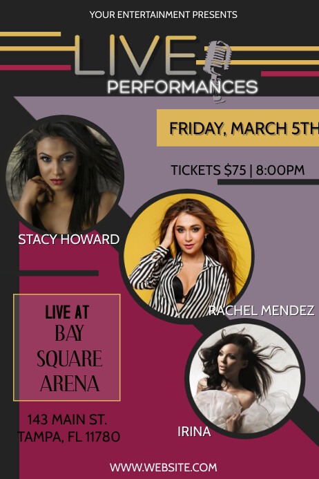 Live Performance Template | PosterMyWall