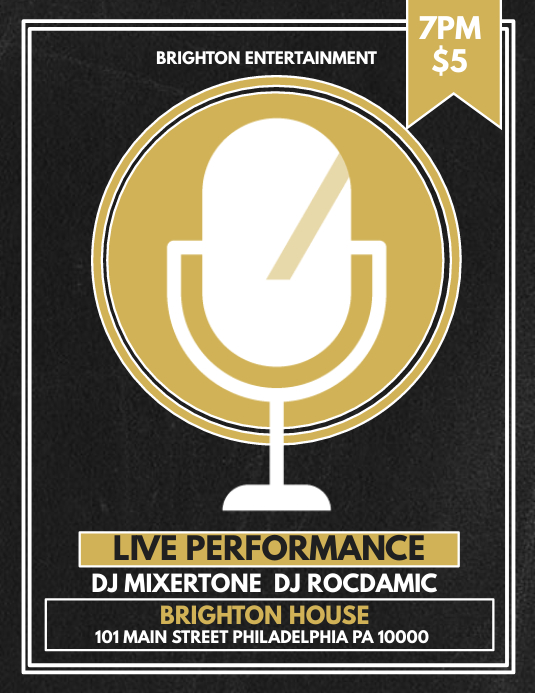 Live Performance Template | PosterMyWall