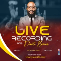 live recording album Message Instagram template