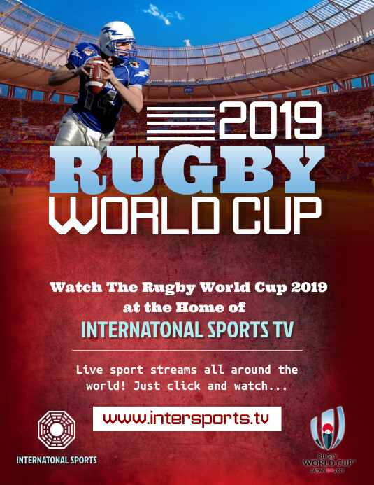 Live Rugby Screening Poster Template | PosterMyWall
