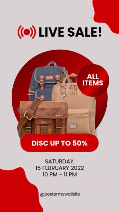 live sale template Instagram Story