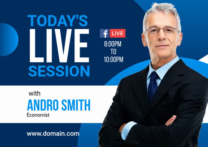 Live Session Guest Banner Template | PosterMyWall