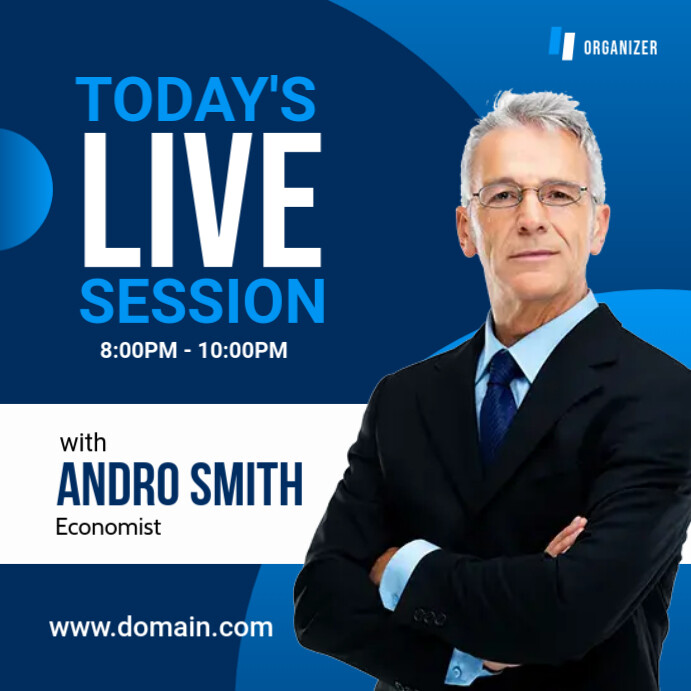 Live Session Guest Banner Instagram Post template