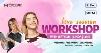 Live Session Workshop Изображение, которым поделились на Facebook template