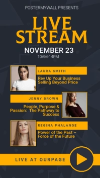 Live Stream Event Instagram story template