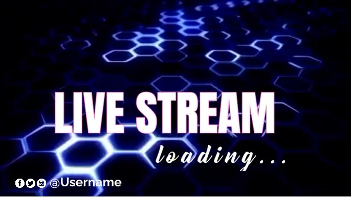 Live stream loading editable design Template | PosterMyWall