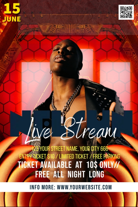 Copy of Live Stream Poster | PosterMyWall