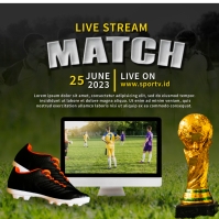 Live Stream Match Template | PosterMyWall