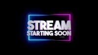 Live Stream Starting Soon Neon Overlay Superposición de Twitch template