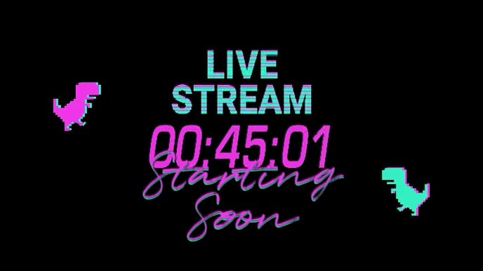 Live Stream Starting Soon Timer Countdown Template | PosterMyWall