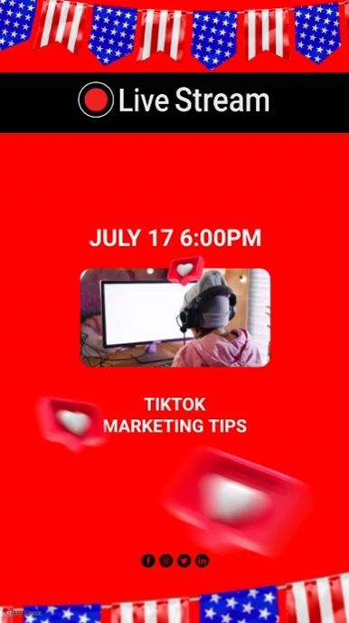 Copy of Live Stream template | PosterMyWall