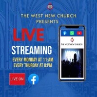 Live Streaming Instagram Post template