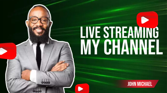 Thumbnail Sample Live Live streaming Template | PosterMyWall
