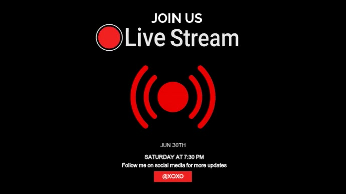 Live Stream Event Template | PosterMyWall