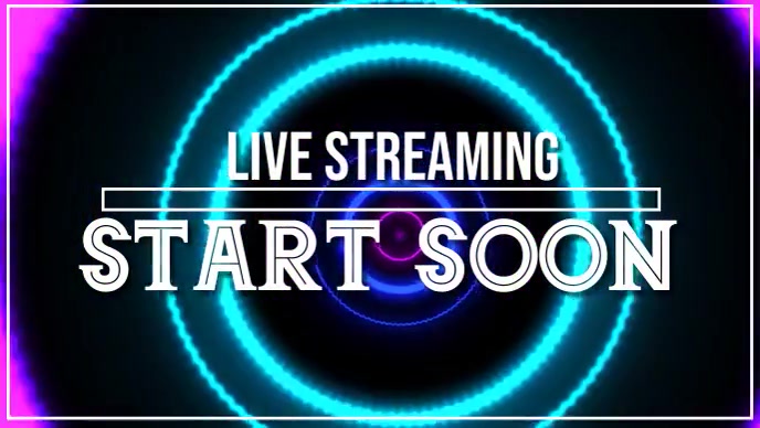 LIVE STREAMING START SOON Template | PosterMyWall