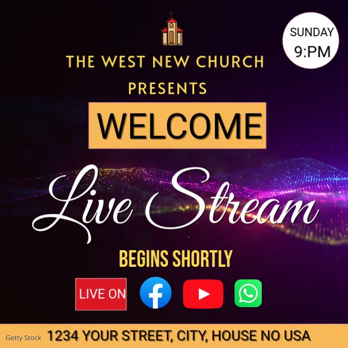 Copy of LIVE STREAMING TEMPLATE | PosterMyWall