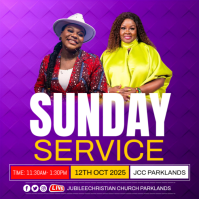 LIVE SUNDAY SERVICE Instagram 帖子 template