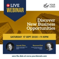 Live Webinar Business Instagram Post Quadrado (1:1) template