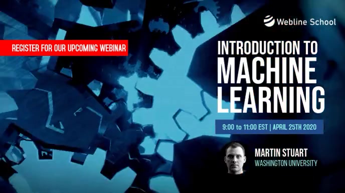 Live Webinar Machine Learning Programming Ad Template | PosterMyWall