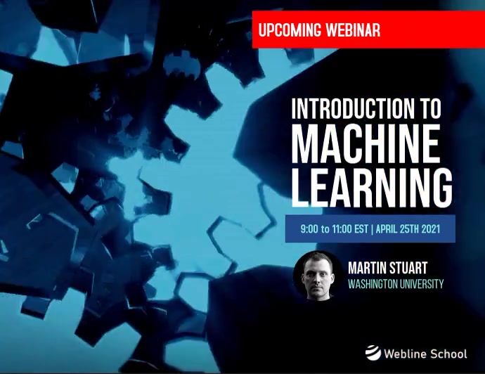 Copy of Live Webinar Machine Learning Programming Ad | PosterMyWall