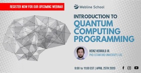 Live Webinar Quantum Computing Programming Ad Template | PosterMyWall
