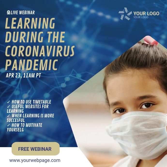 Copy of Live Webinar Video Ad Template | PosterMyWall