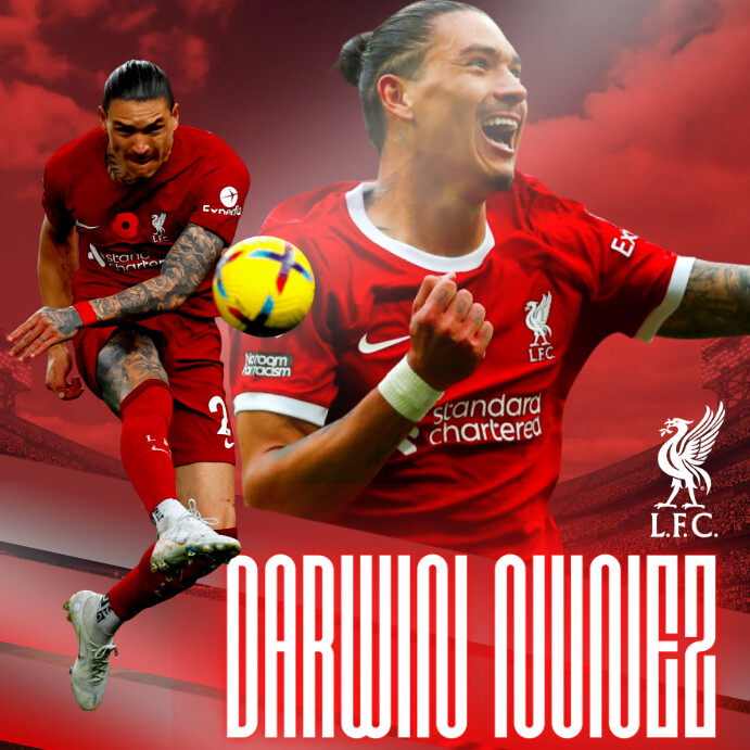 Liverpool Player Posters Instagram Plasing template